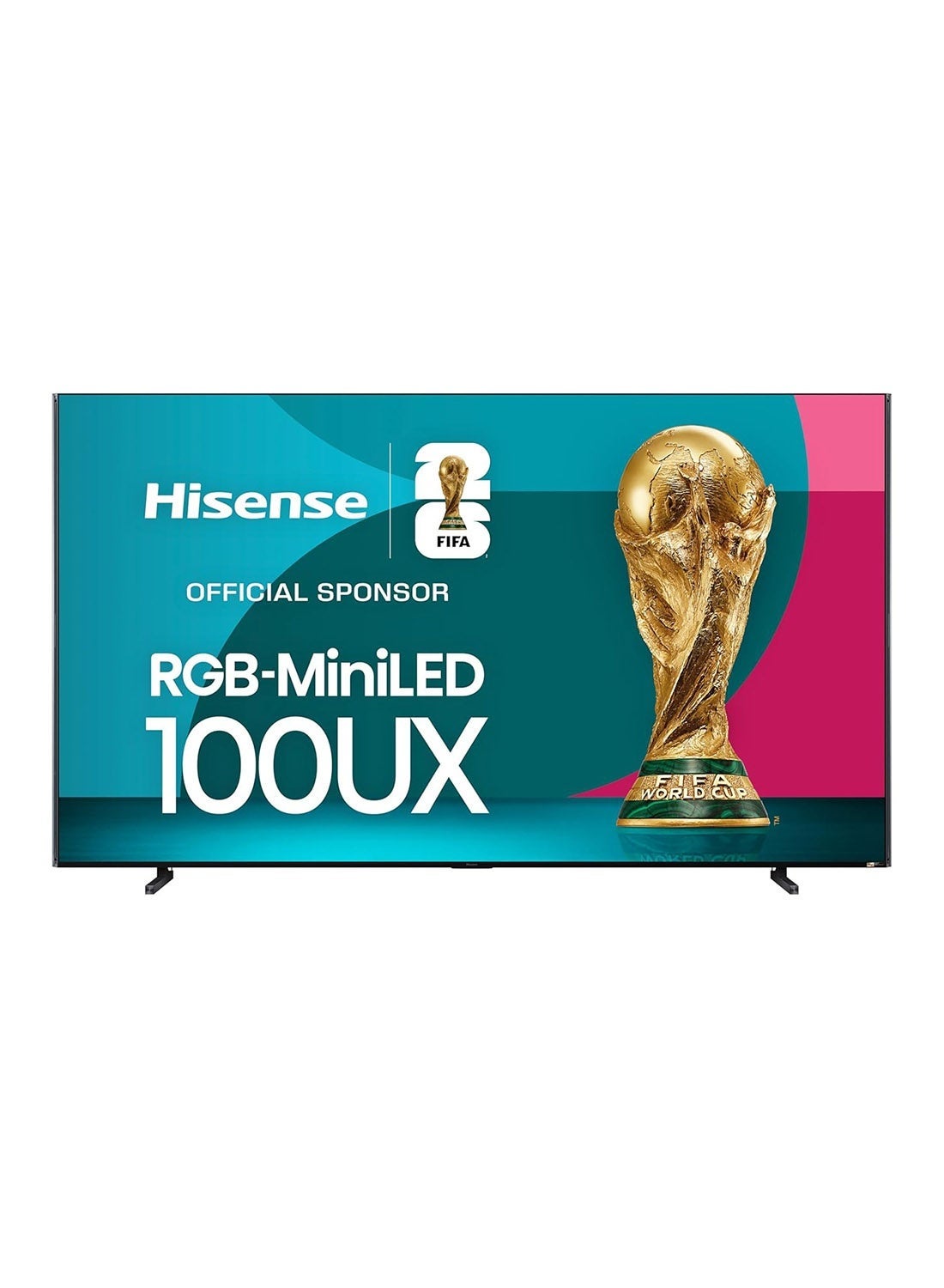 تلفاز جوجل الذكي 100 بوصه من سلسله UX المتميزه RGB-MiniLED 4K UHD HDR (100UX، 2025) - RGB MiniLED، يصل الي 8000 نت، 3D Color Master Pro، لوحه اصليه 165HZ، 6.2.2 CineStage X، ضمان لمده عامين