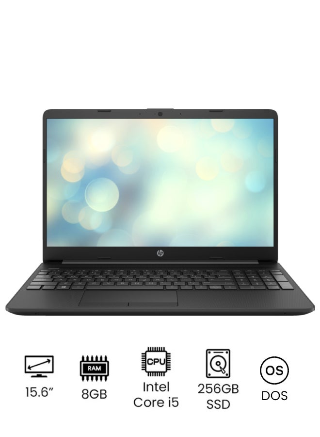 لابتوب 15-dw3031nx بشاشه 15.6 بوصه / معالج Intel Core i5-1135G7 / ذاكره وصول عشوائي 8 جيجابايت / قرص صلب SSD بسعه 256 جيجابايت / معالج رسومات Intel Iris Xe / نظام تشغيل DOS باللغتين الانجليزيه والعربيه / اللون اسود الانجليزيه/العربيه اسود