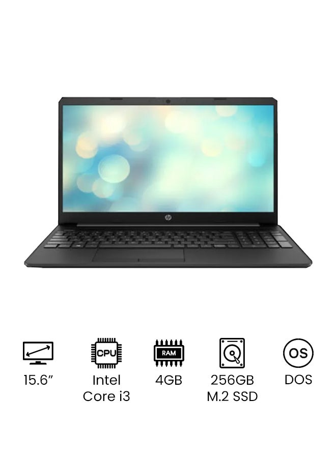 لابتوب 15-dw3034nx بشاشه عاليه الدقه 15.6 بوصه، معالج Core i3، ذاكره وصول عشوائي 4 جيجابايت، قرص SSD من نوع M.2 بسعه 256 جيجابايت، نظام تشغيل DOS (بدون ويندوز)، معالج رسومات Intel UHD، يدعم اللغتين الانجليزيه والعربيه، اللون اسود الانجليزيه/العربيه اسود