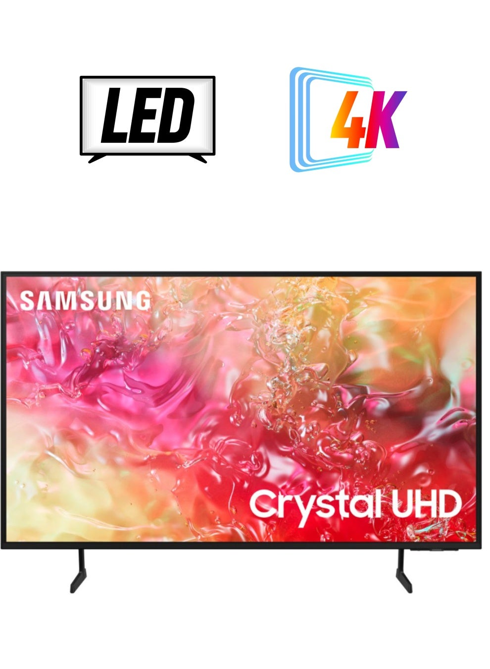 تلفزيون سامسونج الذكي 50 بوصه LED بدقه 4K UHD مع رسيفر داخلي - 50DU7000