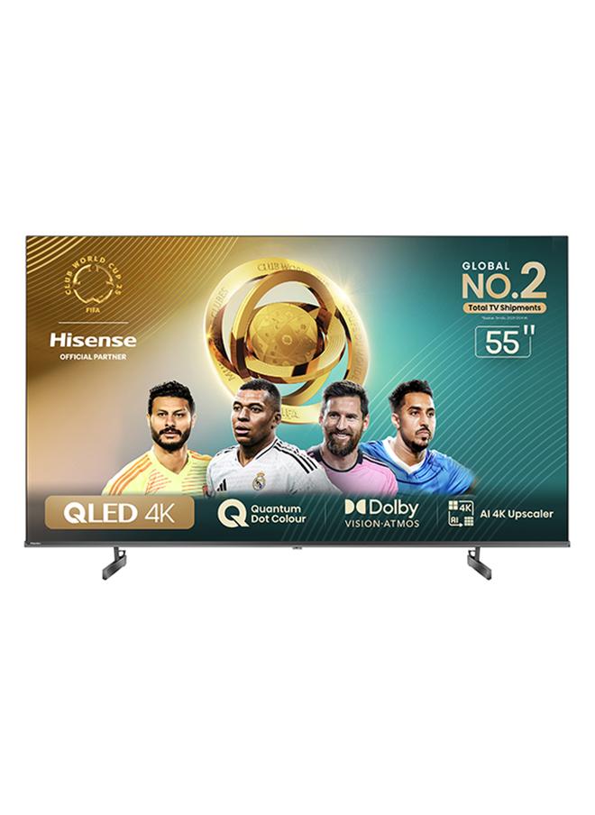 تلفاز ذكي 55 بوصه 4K QLED | لون النقطه الكموميه | نظام VIDAA | دولبي اتموس | حركه سلسه | صوره AI | تحكم صوتي | جاهز للمنزل الذكي | نموذج (2024)