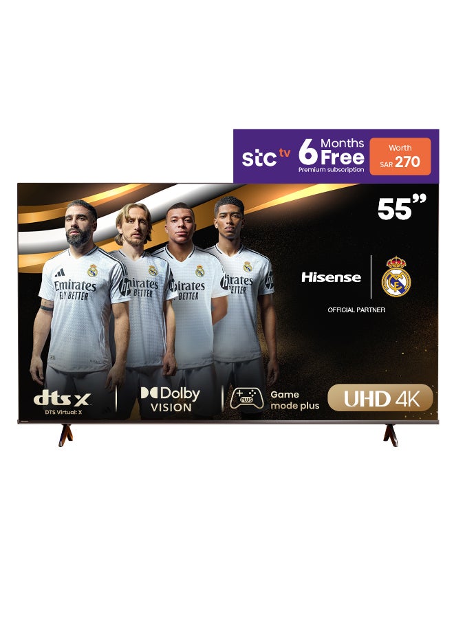 تلفزيون ذكي 4K مقاس 55 بوصه UHD 60 هرتز