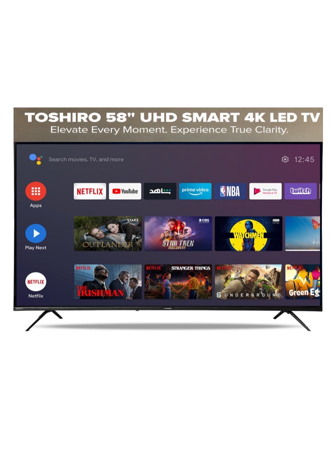 تلفزيون نيكاي ذكي LED مقاس 58 بوصه بدقه 4K UHD | نظام اندرويد | معدل تحديث 60 هرتز | تطبيقات ذكيه تشمل تويتر وفيسبوك وسكايب | واي فاي وDLNA مدمجان | منافذ HDMI وUSB | معالج رباعي النواه | ضمان سنتين | اسود | TRO4K60SLED / TRO604KSLED2 / TRO4K60SLED5 TRO4K60SLED/TRO604KSLED2/TRO4K60SLED5 اسود