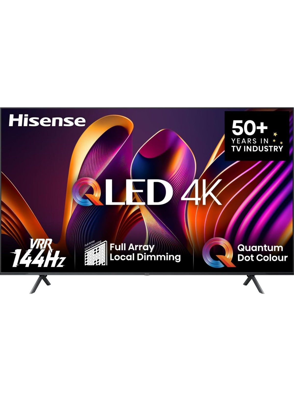 تلفاز ذكي 75 بوصه، QLED، 4K Ultra HD، Dolby Atmos، نظام VIDAA الذكي، 144HZ، وضع الالعاب، صوره AI