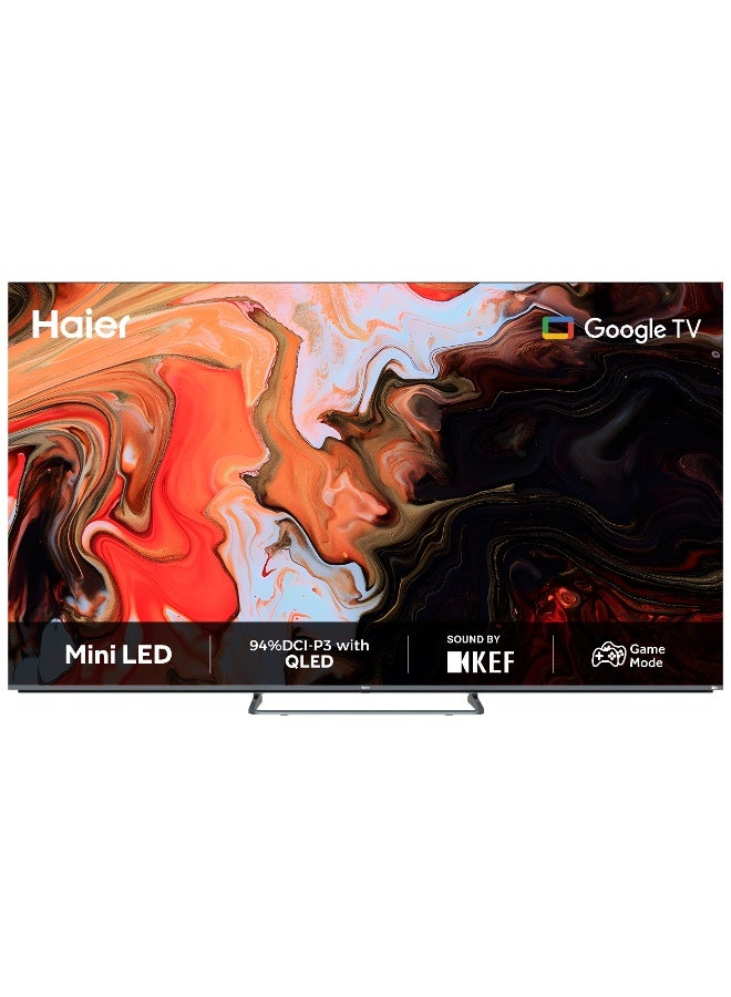 شاشه 85 بوصه ميني LED، تلفاز جوجل، دولبي فيجن-اتموس، العاب 120 هرتز، تحكم صوتي بدون استخدام اليدين، صوت من KEF، 2*15 واط + 20 واط 2.1CH، MEMC، HDMI2.1، ALLM، VRR، H85M80FUX