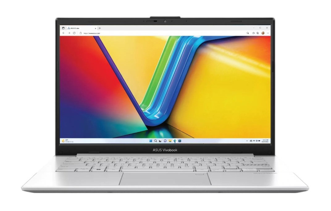 لاب توب اسوس فيفوبوك جو 14، E1404FA-EB1259W، اي ام دي رايزن 5 7520U، سعه 512 جيجابايت SSD، رام 16 جيجابايت، 14 بوصه FHD IPS بمعدل 60 هرتز، كارت شاشه اي ام دي راديون، ويندوز 11 – فضي