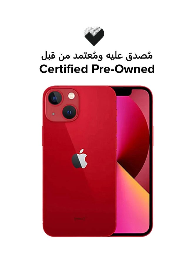 معتمد مسبقا - ايفون 13 مع فيس تايم 512 جيجابايت احمر 5G - النسخه الدوليه