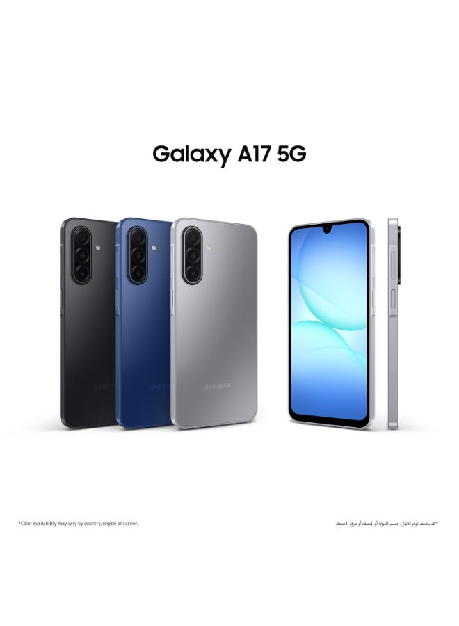 جالاكسي A17 ثنائي الشريحه رمادي 4GB 128GB 5G - نسخه الشرق الاوسط