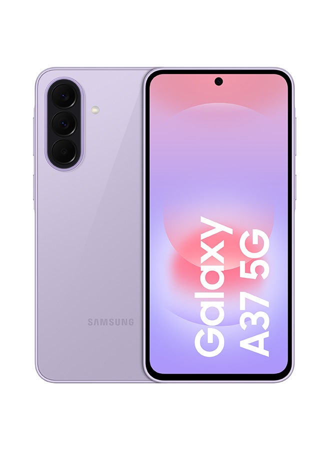 جالاكسي A37 ثنائي الشريحه لافندر رائع 6 جيجابايت رام 128 جيجابايت 5G - نسخه الشرق الاوسط