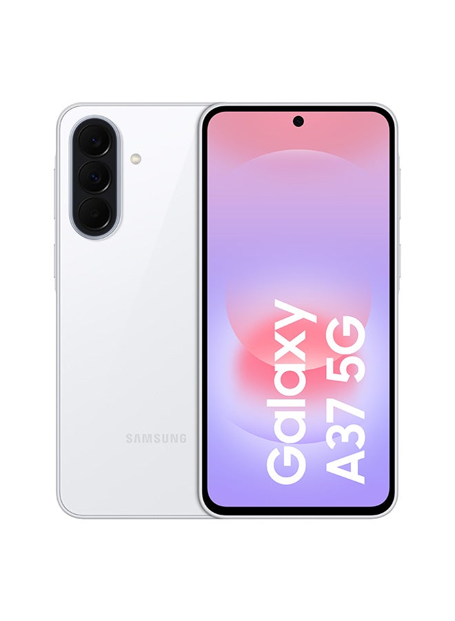 جالاكسي A37 ثنائي الشريحه ابيض رائع 6 جيجابايت رام 128 جيجابايت 5G - نسخه الشرق الاوسط
