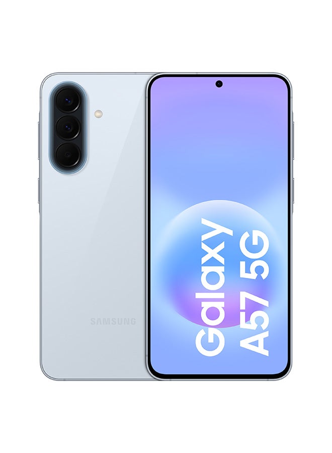 جالاكسي A57 ثنائي الشريحه ازرق جليدي رائع 8 جيجابايت رام 256 جيجابايت 5G - النسخه الدوليه