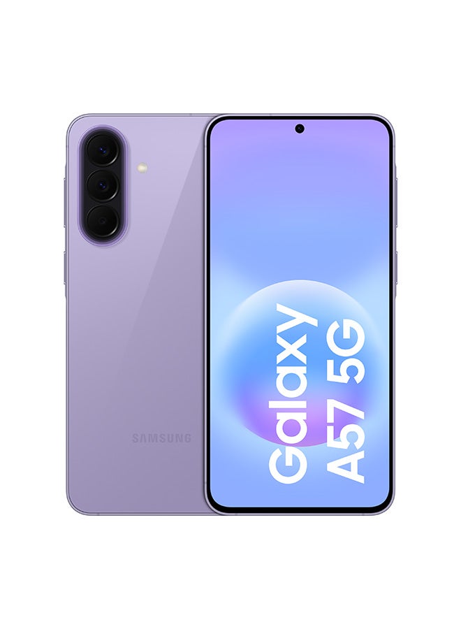 A57 ثنائي الشريحه ليلك رائع 12 جيجابايت رام 256 جيجابايت 5G - النسخه الدوليه