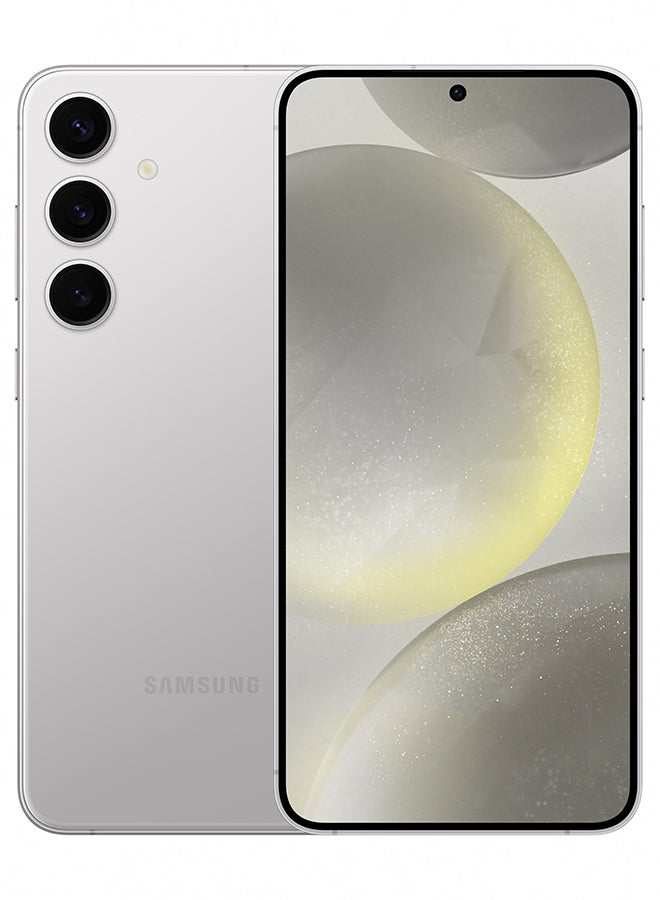 هاتف Galaxy S24 Plus ثنائي الشريحه باللون الرمادي الرخامي وذاكره الوصول العشوائي (RAM) سعه 12 جيجابايت وذاكره تخزين داخليه 256 جيجابايت يدعم تقنيه 5G - الاصدار العالمي