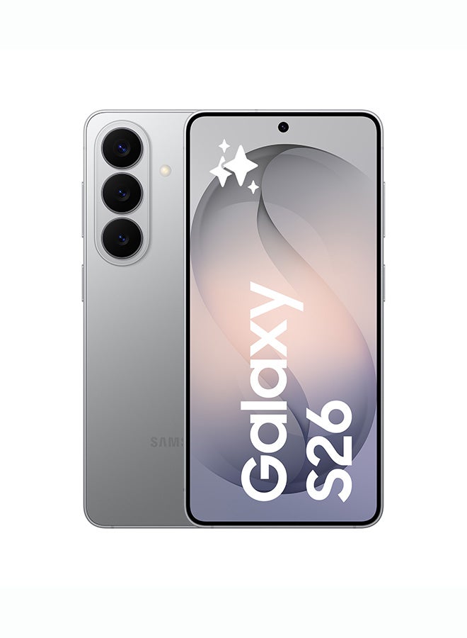 جالاكسي S26 ثنائي الشريحه 5G فضي شادو 12GB رام 512GB - نسخه الشرق الاوسط