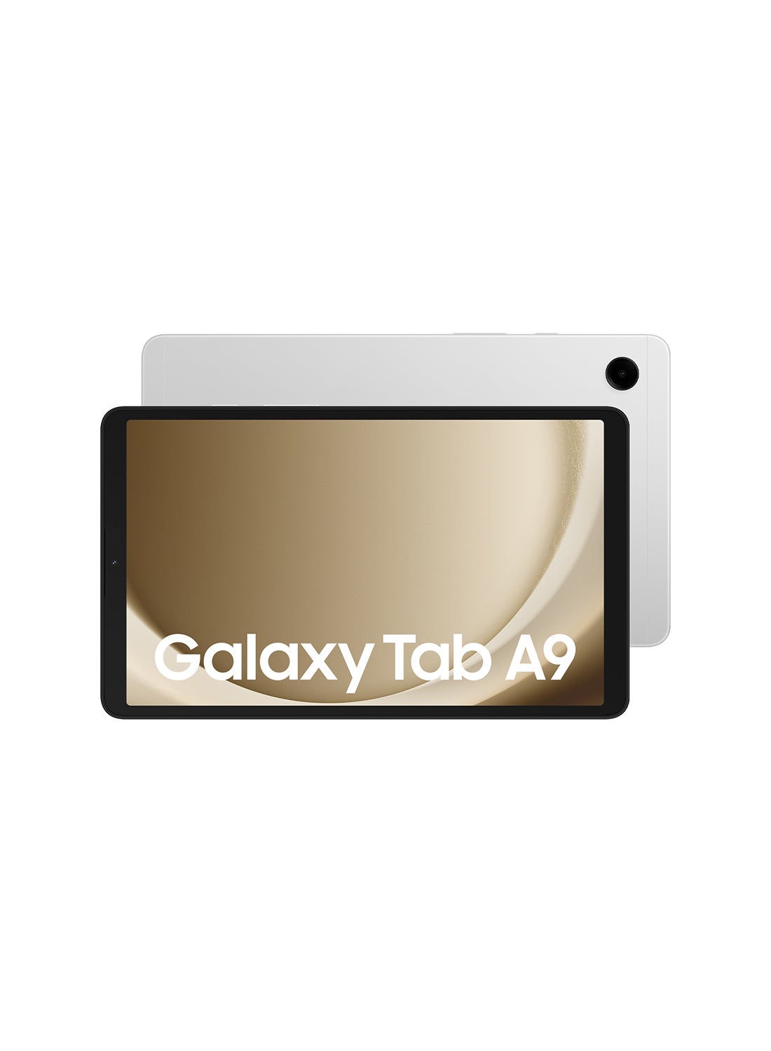جهاز Galaxy Tab A9 باللون الفضي، وذاكره الوصول العشوائي (RAM) سعه 4 جيجابايت، وذاكره الوصول العشوائي (RAM) سعه 64 جيجابايت، وواي فاي - اصدار الشرق الاوسط