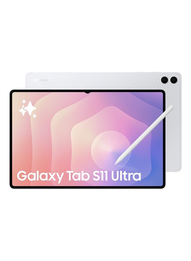 جهاز Galaxy Tab S11 Ultra AI تابلت فضي WiFi 12GB RAM 256GB - نسخه الشرق الاوسط
