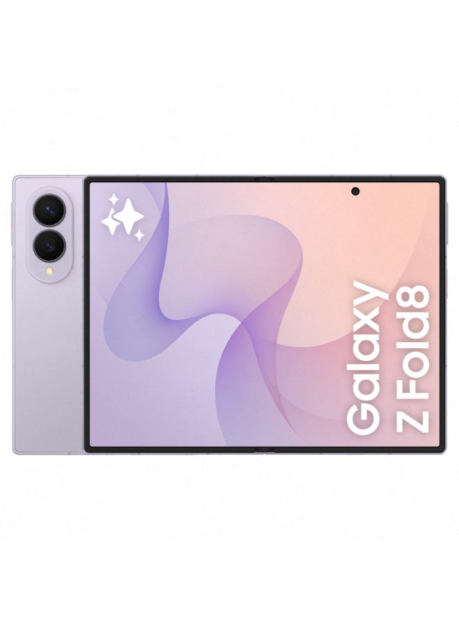 Galaxy Z Fold 8 Dual SIM Lavender 16GB RAM 1TB 5G - Middle East Version