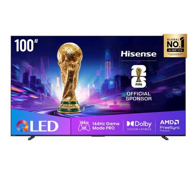 تلفزيون هيسينس Q7Q الذكي دقه 4K الترا HD مقاس 100 بوصه (موديل 2025) 100Q7Q
