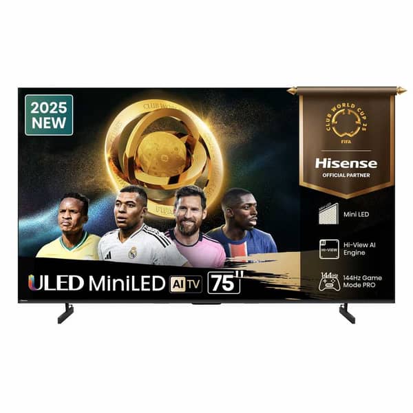 تلفزيون هايسينس U7Q الذكي بشاشه Mini LED دقه 4K مقاس 75 بوصه (موديل 2025)