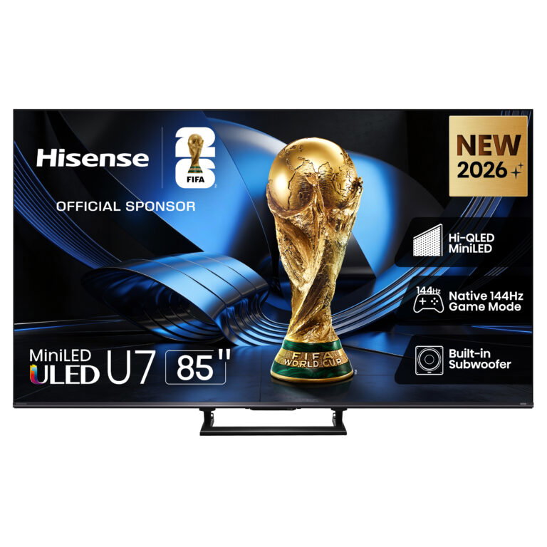 شاشه تلفزيون هايسنس 85 بوصه سمارت، دقه 4K UHD، تقنيه HDR، لوحه Mini LED، معدل تحديث 144 هرتز - 85U7S