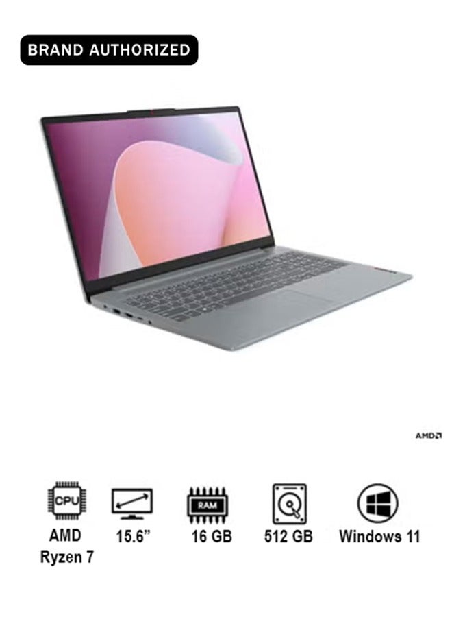 IdeaPad 3 Laptop With 15.6-Inch FHD Display, AMD Ryzen 7-5825U Processor/16GB RAM/512GB SSD/Windows 11 Arctic Grey