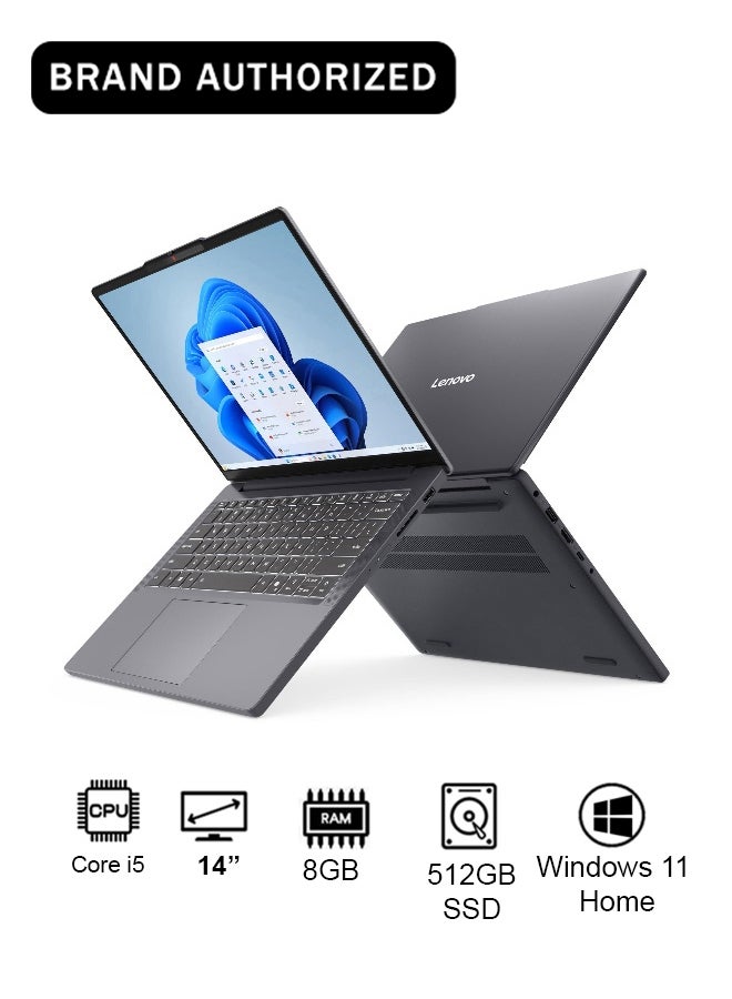 لابتوب IdeaPad Slim 3 بشاشه 15.6 بوصه بدقه Full HD، مع معالج AMD Ryzen 5 5625U/ذاكره RAM سعه 8GB/قرص SSD سعه 512GB/رسومات AMD Radeon/نظام Windows 11 Home