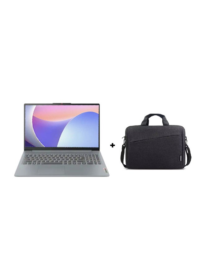 لابتوب IdeaPad Slim 3 بشاشه 15.6 بوصه عاليه الدقه بالكامل (1920×1080)، معالج Intel Core i7-13620H، ذاكره وصول عشوائي 16 جيجابايت DDR5، قرص صلب SSD بسعه 1 تيرابايت، معالج رسومات Intel UHD، نظام تشغيل DOS (بدون ويندوز)، مع حقيبه لابتوب مجانيه من لينوفو. لابتوب كاجوال مقاس 15.6 بوصه، لون رمادي قطبي، يدعم اللغتين الانجليزيه والعربيه. الانجليزيه/العربيه