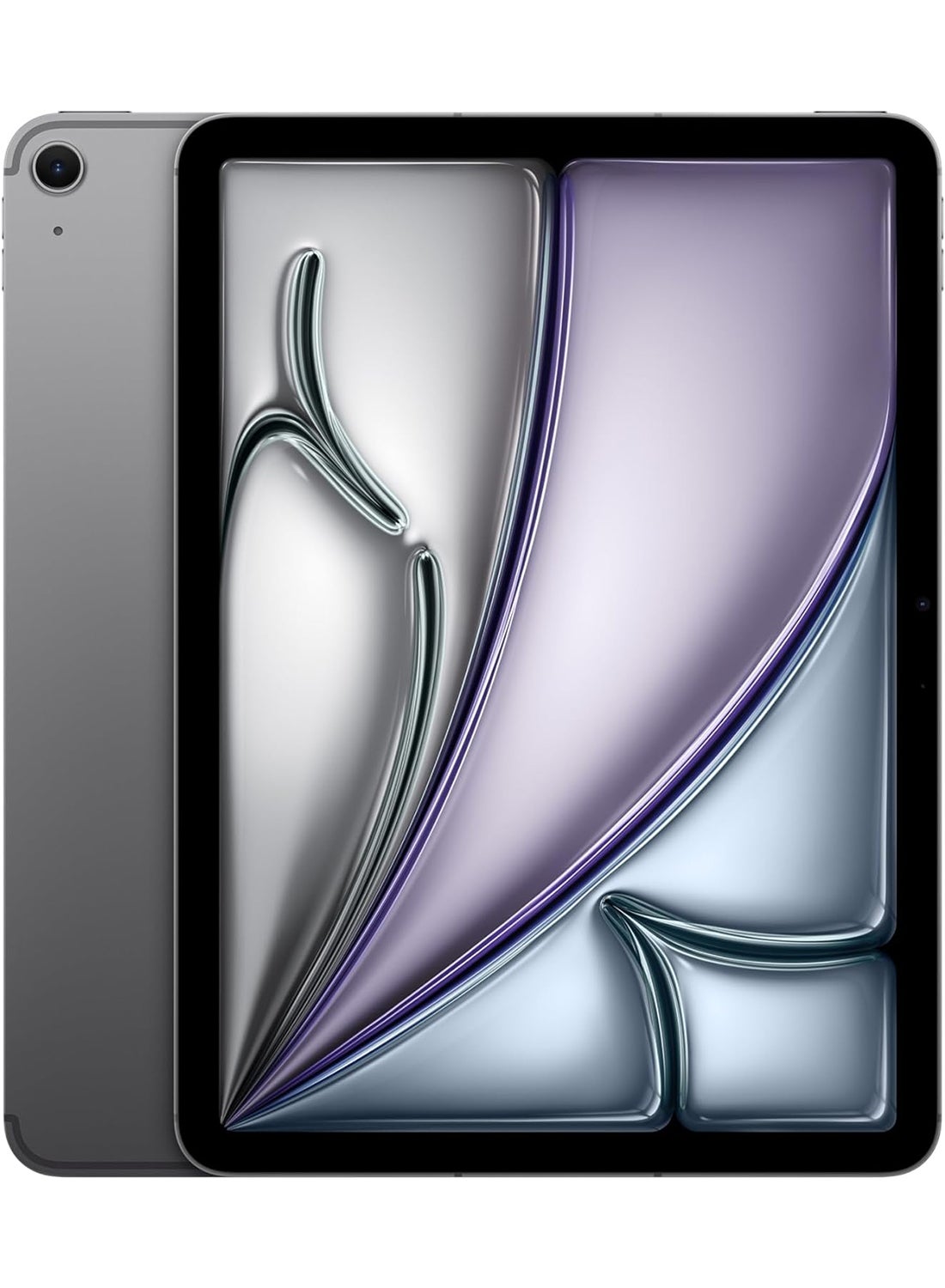 iPad Air 2024 (الجيل السادس) مقاس 11 بوصه وسعه 1 تيرابايت رمادي غامق يدعم تقنيه 5G - اصدار الشرق الاوسط