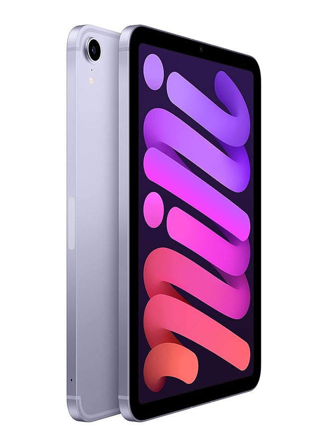 ايباد ميني 2021 (الجيل السادس) 8.3 بوصه 256 جيجابايت واي فاي 5G بنفسجي مع فيس تايم - نسخه الشرق الاوسط