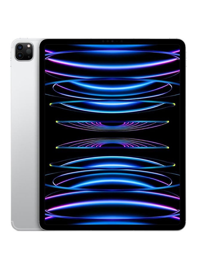 iPad Pro 2022 (الجيل السادس) مقاس 12.9 بوصه باللون الفضي وسعه 1 تيرابايت وتقنيه 5G - اصدار الشرق الاوسط