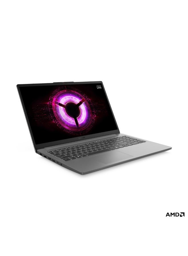 لابتوب العاب LOQ 15ARP10E بشاشه 15.6 بوصه عاليه الدقه بالكامل (1920×1080)، معالج AMD Ryzen 7 170، ذاكره وصول عشوائي 16 جيجابايت DDR5، قرص صلب SSD بسعه 1 تيرابايت، بطاقه رسومات NVIDIA GeForce RTX 3050 بسعه 6 جيجابايت، نظام تشغيل DOS (بدون ويندوز)، يدعم اللغتين الانجليزيه والعربيه، لون رمادي قمري الانجليزيه/العربيه رمادي قمري