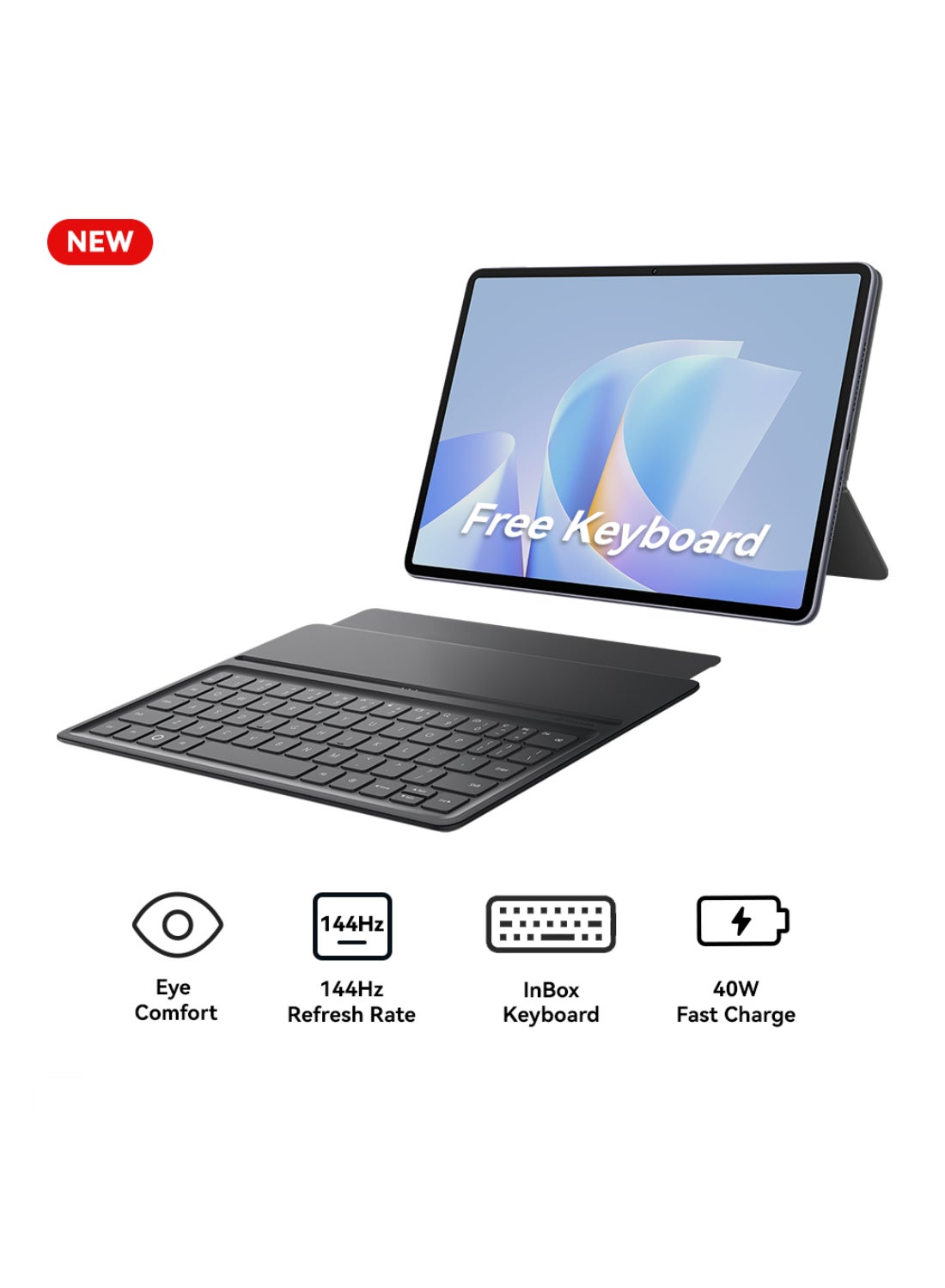 تابلت MatePad 11.5 S 2026 رمادي NON-PaperMatte 12GB 256GB 40W SuperCharge، WiFi 6+، Bluetooth 5.2، GoPaint، لوحه مفاتيح قابله للفصل - النسخه الشرق اوسطيه