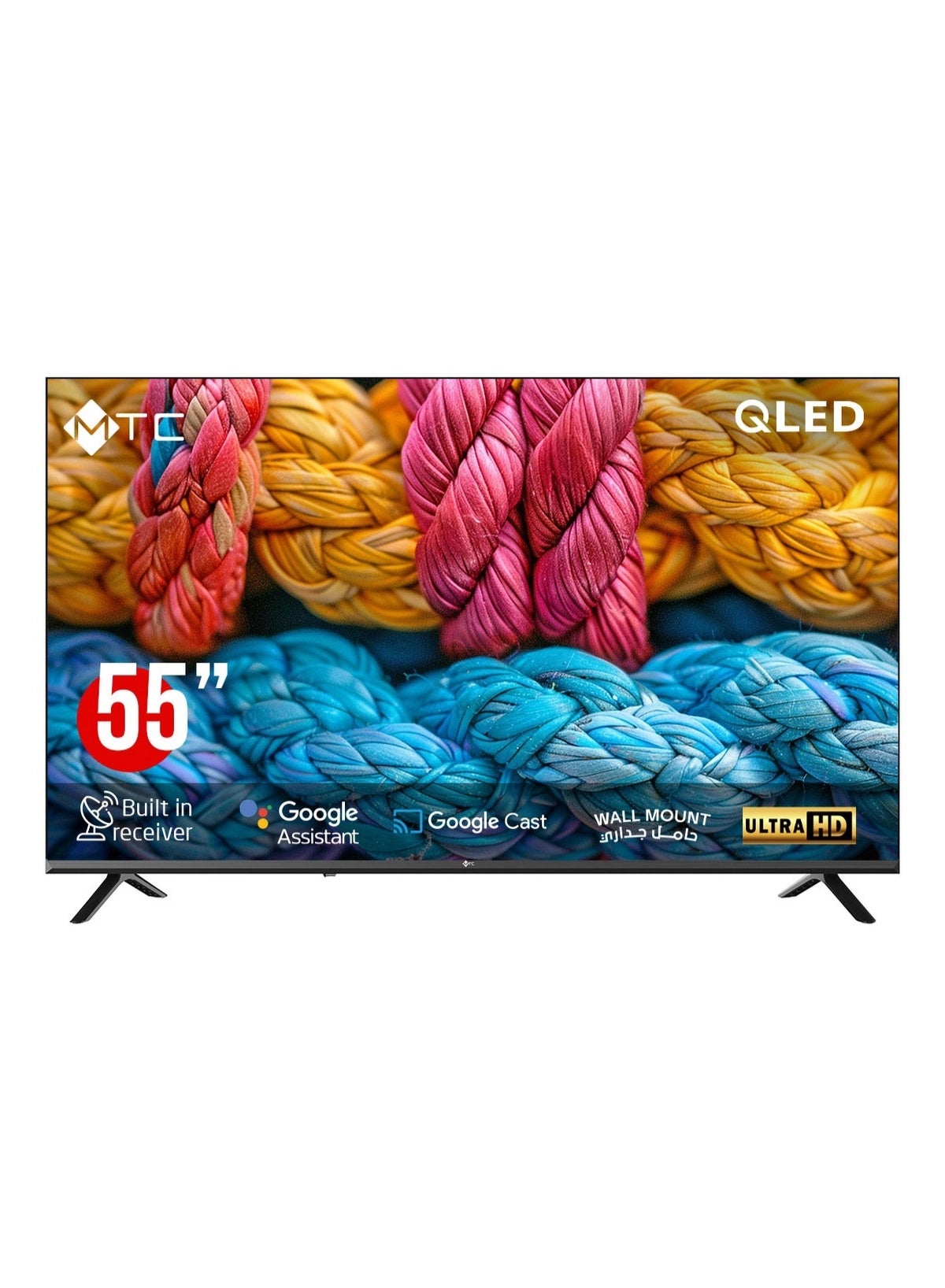 شاشه 55MTC بوصه QLED GOOGLE TV سمارت QMT55UH700GO -UHD