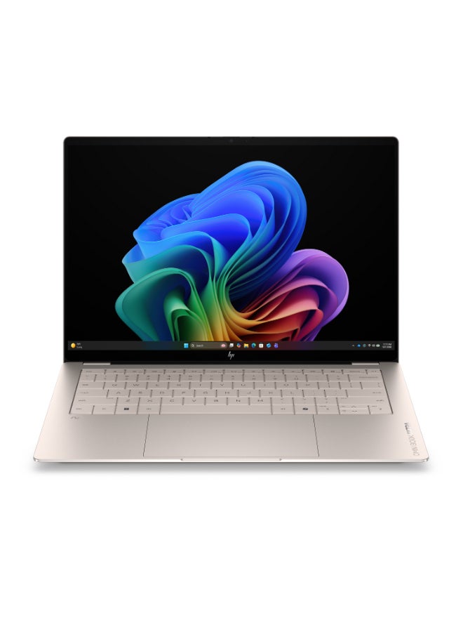 لابتوب اومني بوك الترا الجيل التالي 14t-kd000 بشاشه OLED مقاس 14 بوصه 3K (2880x1800)، مع معالج انتل كور الترا X9 388H/ 64GB/ 2TB SSD/ ويندوز 11 هوم