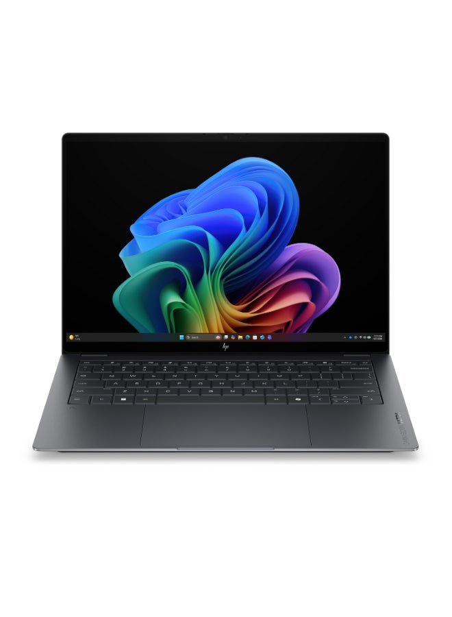OmniBook Ultra Next Gen AI 14t-kd000 Laptop With 14INch 3K (2880x1800) OLED Display, Intel Core Ultra X9 388H/ 64GB/ 4TB SSD/ Windows 11 Pro/ + Life Time Office 2024 English/Arabic Eclipse Grey