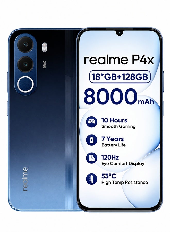 P4x ثنائي الشريحه 4G فانتوم نافي 6GB رام 128GB - النسخه الدوليه