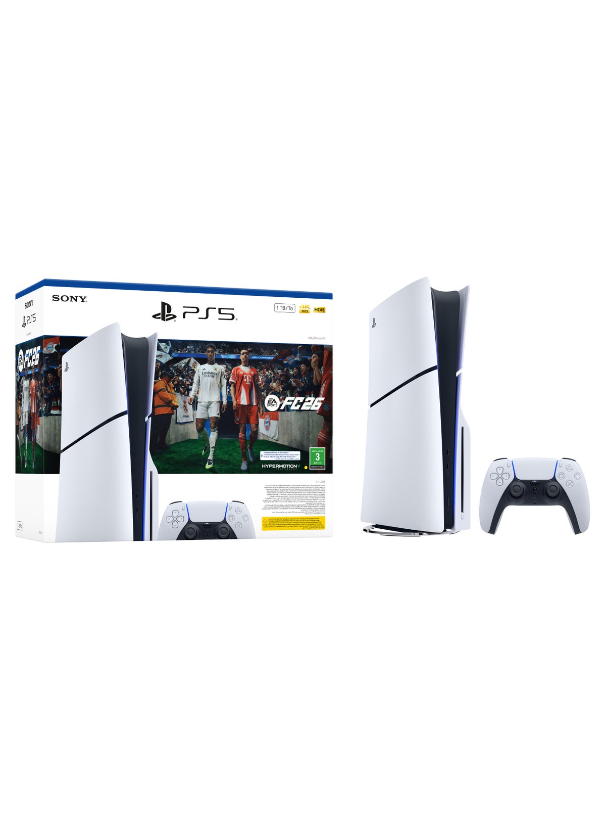 وحده تحكم بلاي ستيشن®5 سعه 1 تيرابايت - حزمه EA SPORTS FC™ 26