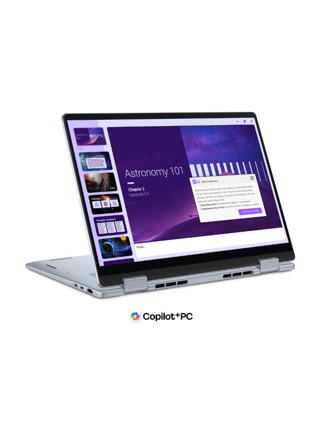 لابتوب بلس 14 القابل للتحويل 2 في 1 كوبايلوت+ مع شاشه 14 بوصه FHD+، انتل الترا 9 288V/ 32GB RAM DDR5/ ويندوز 11 برو/ ازرق جليدي + اوفيس 2024 مدي الحياه