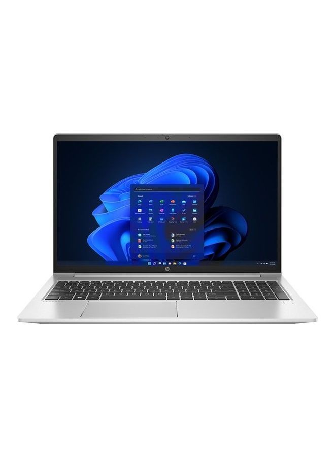 كمبيوتر محمول ProBook 455 G9 بشاشه مقاس 15.6 بوصه ومعالج AMD Ryzen 5-5625U وذاكره وصول عشوائي سعه 8 جيجابايت ومحرك اقراص SSD سعه 512 جيجابايت وبطاقه رسومات AMD Radeon ونظام تشغيل DOS (بدون Windows)