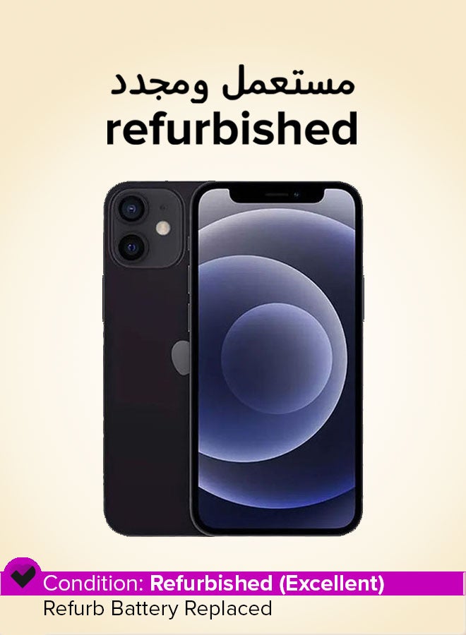 Refurbished- iPhone 12 Mini With Facetime 256GB Black 5G - International Version