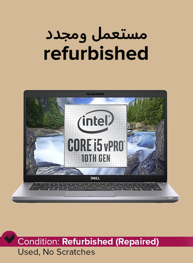 تم تجديده - كمبيوتر محمول Latitude 5410 بشاشه مقاس 14 بوصه، ومعالج Core i5/الجيل العاشر/ثنائي النواه/ذاكره وصول عشوائي سعه 8 جيجابايت/ذاكره DDR4/محرك اقراص SSD سعه 256 جيجابايت/نظام التشغيل Windows 10