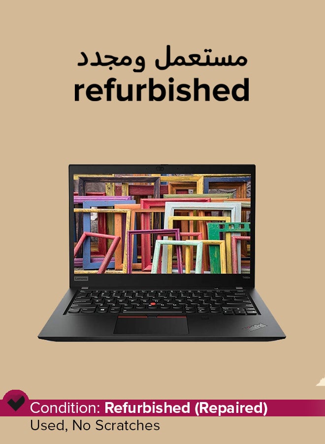 مجدد - لابتوب ThinkPad T490s بشاشه 14 بوصه، معالج Core i5/الجيل الثامن/ذاكره 16GB/قرص SSD بسعه 256GB/رسومات Intel HD