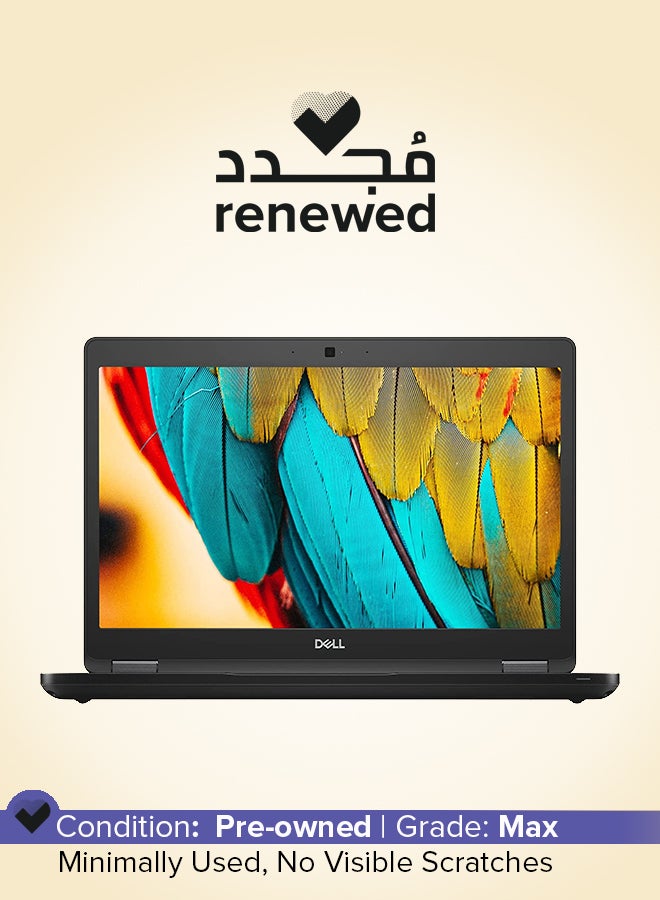 مجدد - لابتوب نوت بوك الاعمال ديل لاتيتيود 5490 من الجيل الثامن بشاشه 14.1 بوصه، ومعالج انتل كور i5، وذاكره رام DDR4 بسعه 8 جيجابايت، ومحرك اقراص SSD‏ 256 جيجابايت، ونظام تشغيل ويندوز 10 برو اللغه الانجليزيه اسود