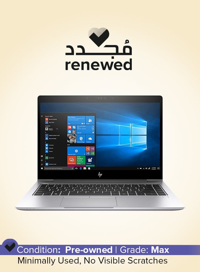 تم تجديده - كمبيوتر محمول EliteBook 840 G5 بشاشه عاليه الدقه مقاس 14 بوصه، ومعالج Intel Core i7/Quad Core/8th Gen/16GB DDR4 RAM/512GB SSD/Windows 10 Pro