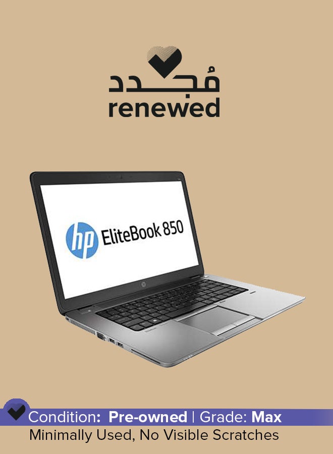 - لابتوب EliteBook 850 G4 بشاشه FHD مقاس 15.6 بوصه، مع معالج Core i7/الجيل السابع/ذاكره RAM سعه 8GB/قرص SSD سعه 256GB/رسومات Intel HD