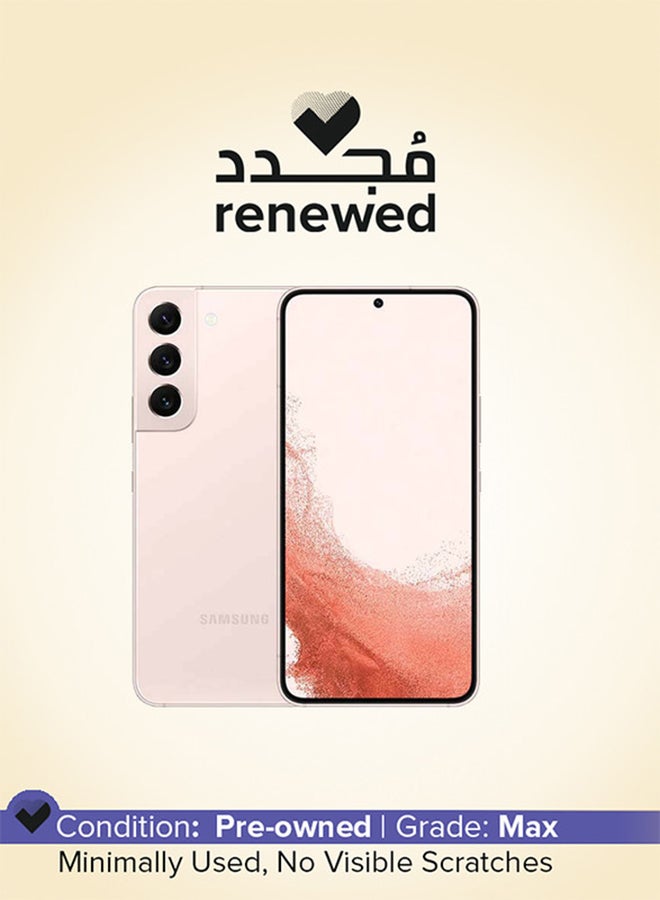Renewed - Galaxy S22 Dual SIM Pink Gold 256GB 5G - International Version