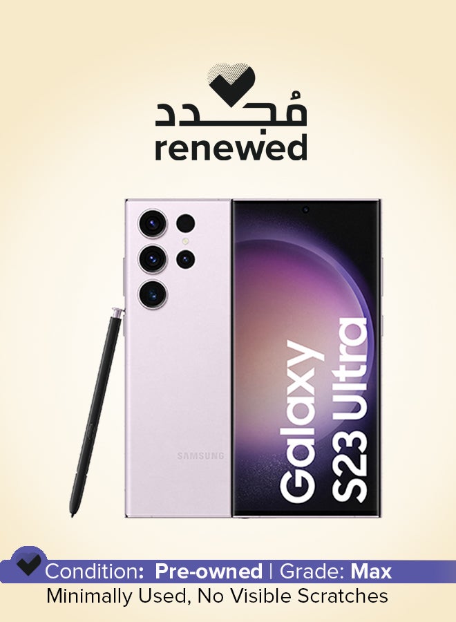 مجدد - جالاكسي S23 الترا 5G ثنائي الشريحه لافندر 8 جيجابايت رام 256 جيجابايت - النسخه الدوليه