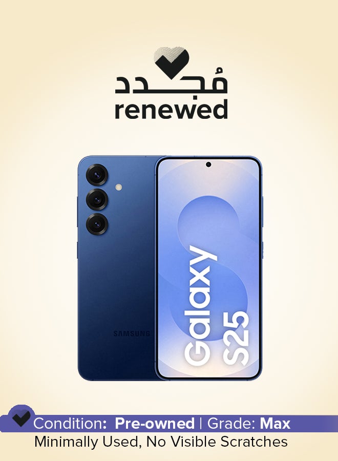 Renewed - Galaxy S25 Dual SIM Navy 12GB RAM 256GB 5G - International Version