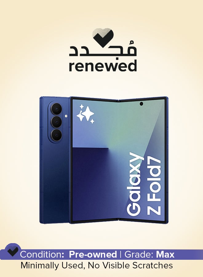 Renewed - Galaxy Z Fold 7 Dual SIM Jet Black 12GB 512GB 5G - International Version