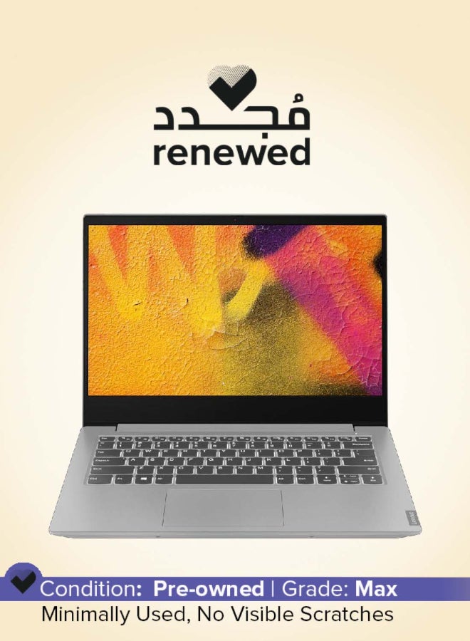 Renewed - IdeaPad S340 Laptop With 14-Inch Full HD Display,Intel Core i3-8145U Processor/Dual Core/8th Gen/8GB RAM/128GB SSD/Intel UHD 620 Graphics/Windows 10 Pro English silver